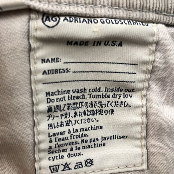 Adriano Goldschmied Womens Corduroy Pants Size 27R Stevie Slim Straight Gray - Picture 13 of 16